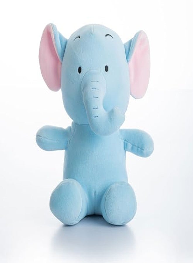 Dimpy Stuff Elephant Cuddly Plush - Blue Spandex Elephant 22 cm (9") - Velvety Soft Spandex Plush Cute Room Decor Boys Girls - Image 2